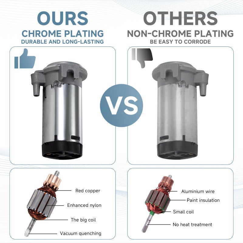 FARBIN بوق سيارة FARBIN 12V 150db بوق هوائي عالي الصوت، بوق مزدوج من الكروم والزنك، بوق شاحنة مع ضاغط وحزمة أسلاك، لأي مركبة 12V - Image 4